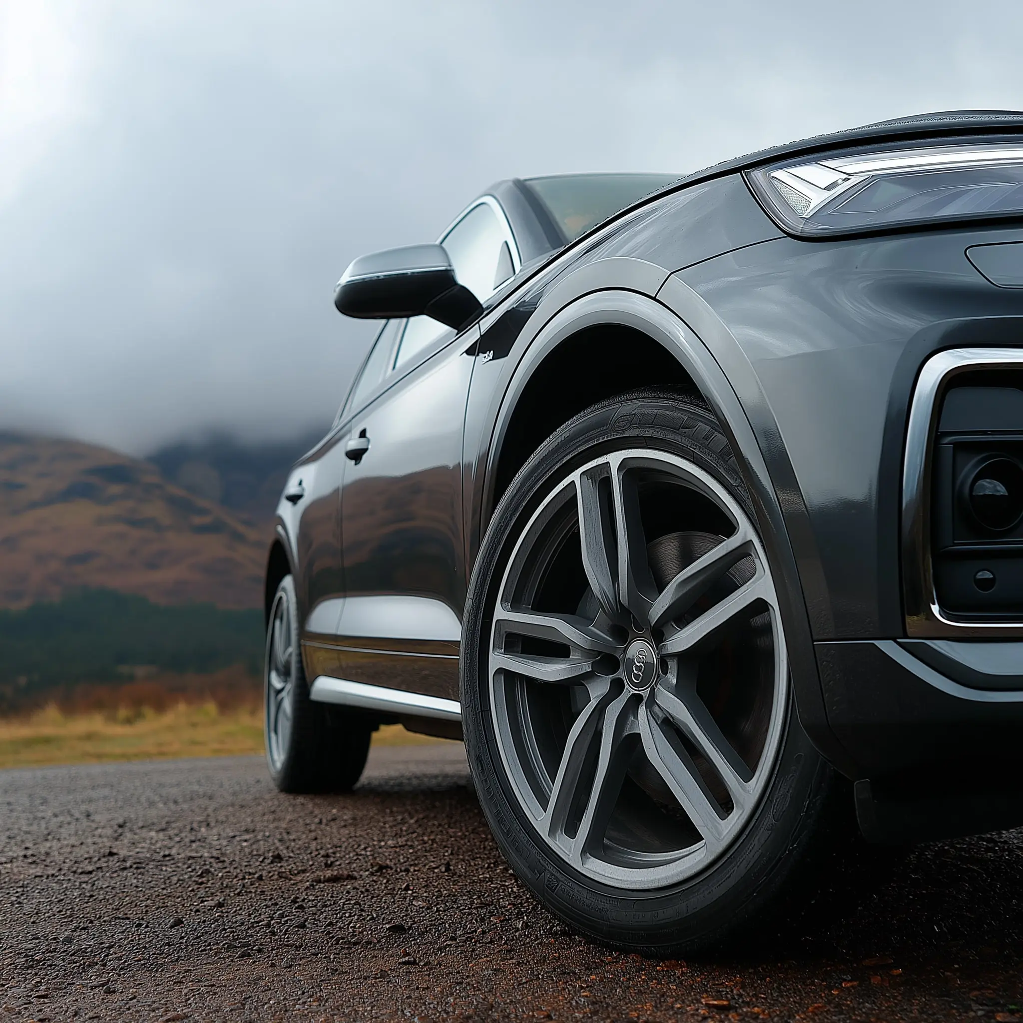 Véhicule en circulation sur route