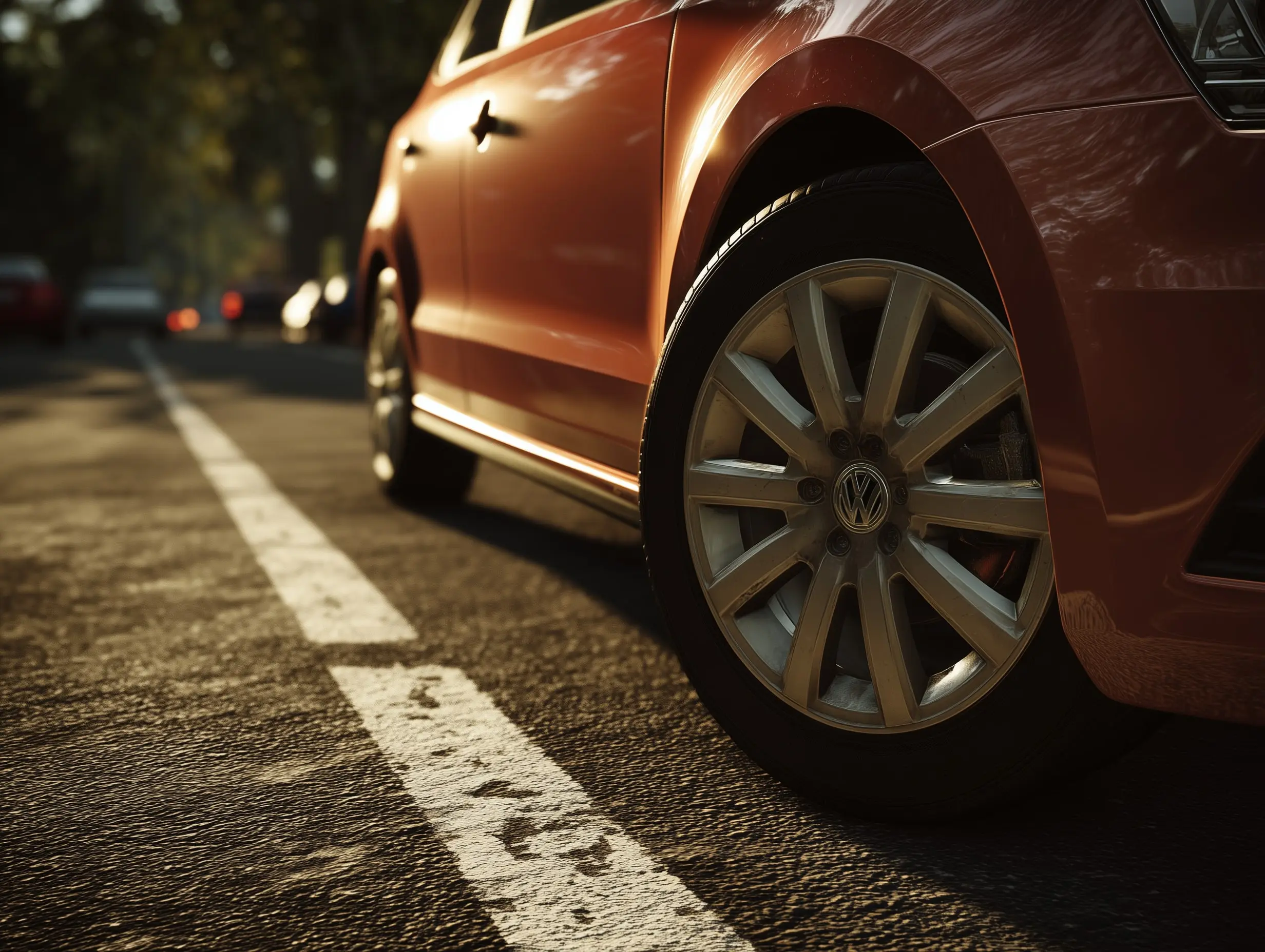Véhicule roulant avec des pneus hiver en été